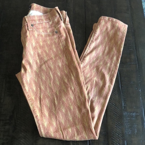 Hudson “Nico” Super Skinny Mid Rise Nouveau Denim AllOver Print 26 Jeans Neutral - Picture 4 of 14